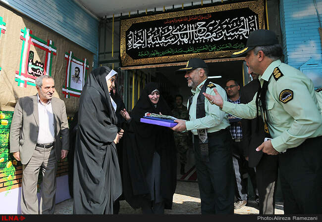 آیین بازگشایی مدارس با حضور سردار رحیمی