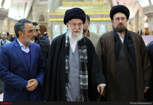 حضور رهبرانقلاب در حرم امام خمینی(ره)