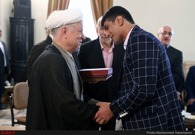 دیدار مدال‌آوران و قهرمانان در المپیک 2016 ریو با آیت‌الله هاشمی رفسن