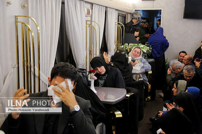 عزاداری شهادت حضرت زهرا(س) در قطار زائران رضوی