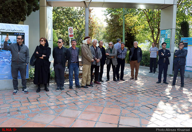 مراسم تشییع پیکر رضا امیر یار احمدی