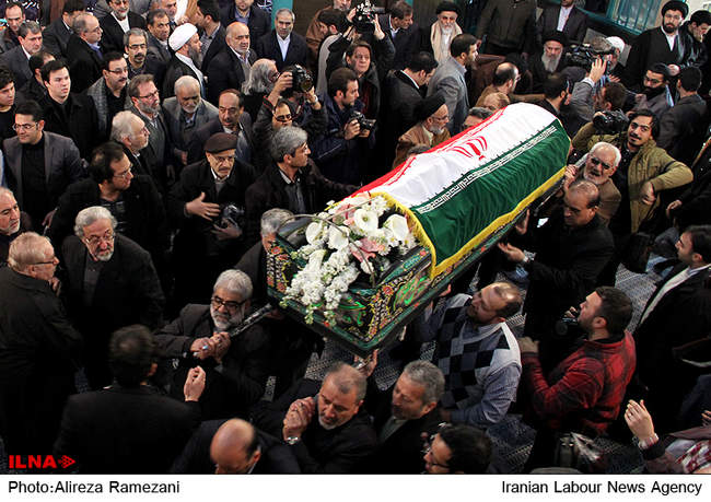 مراسم تشییع پیکر سیدصادق طباطبایی