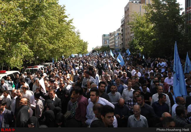  مراسم تشییع پیکر جان‌ باختگان فاجعه منا در تهران/1