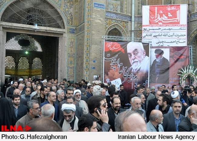 مراسم تشییع پیکر مرحوم حبیب الله عسگراولادی