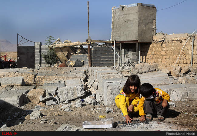 دشت ذهاب در پنجمین روز پس از زلزله/1