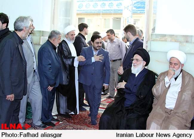 مراسم ترحیم مادر آیتالله هاشمی شاهرودی