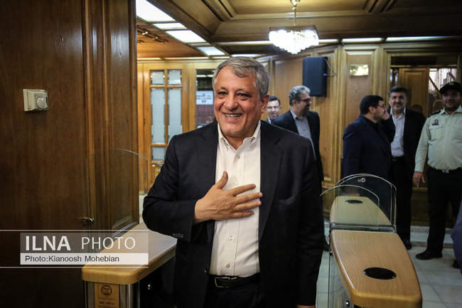 حضور سردار حسین رحیمی فرمانده انتظامی تهران در صحن علنی شورای شهر ته