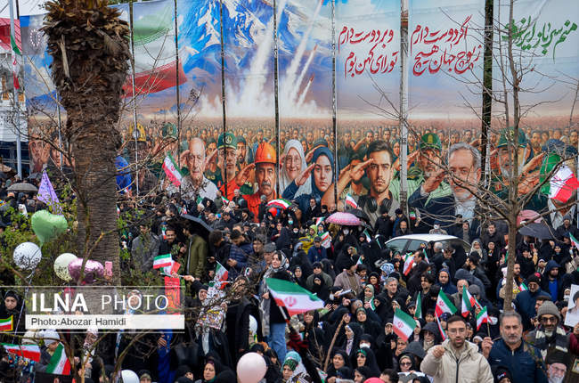 راهپیمایی 22 بهمن در استان گیلان ( رشت )