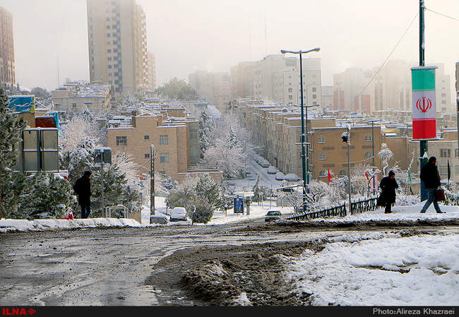 بارش برف پاییزی در تهران