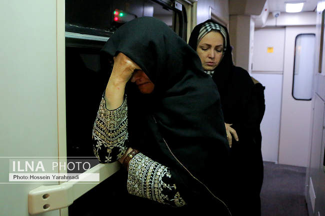 عزاداری شهادت حضرت زهرا(س) در قطار زائران رضوی