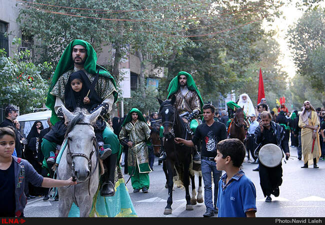 دسته عزاداری حسینیه کاظمینیهای مقیم تهران در روز تاسوعا