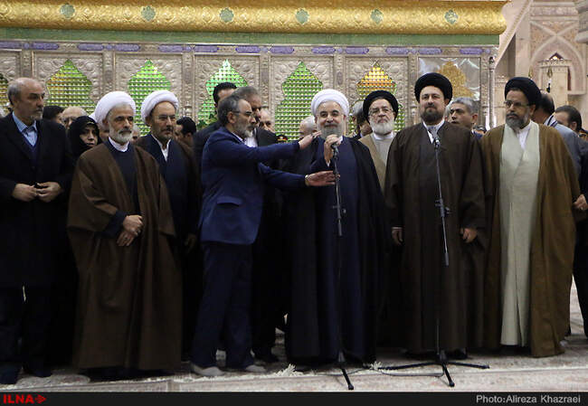 تجدید میثاق رئیس جمهور و اعضای هیئت دولت با آرمان های امام راحل