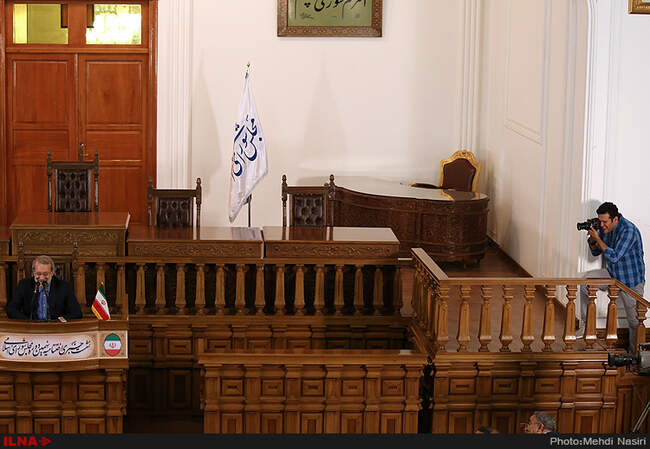 نشست خبری رئیس مجلس شورای اسلامی 