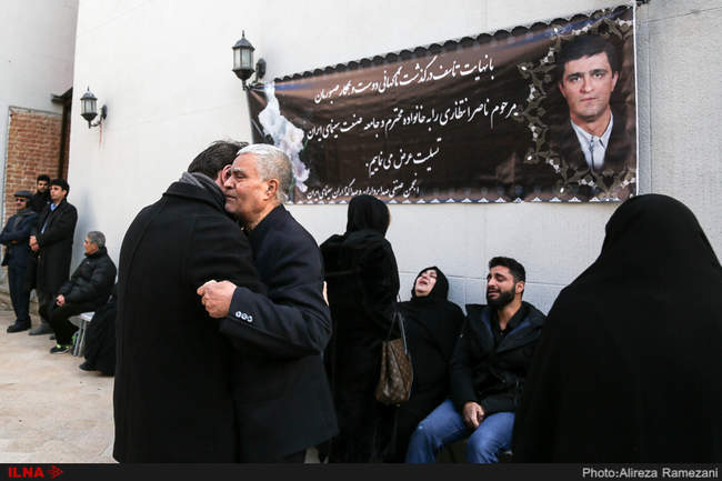 مراسم تشییع پیکر ناصر انتظاری