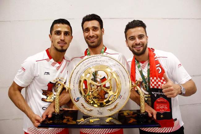 جشن قهرمانی پرسپولیس در جام حذفی (تصاویر)