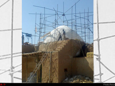 آغاز مرمت و ساماندهی بنای تاریخی امامزاده عاقب(ع) ایوانکی