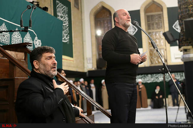 دومین شب از مراسم عزاداری ایام شهادت حضرت فاطمه‌زهرا(س) با حضور رهبر 