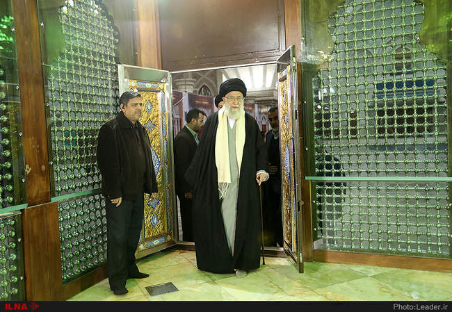 حضور رهبر انقلاب در مرقد مطهر امام خمینی(ره) و گلزار شهیدان