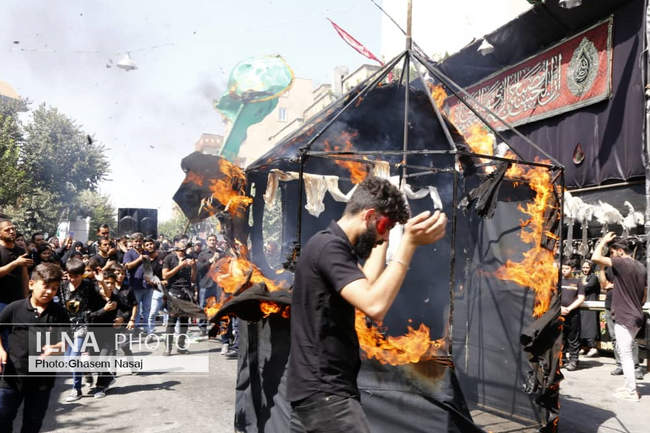 عزاداری روز عاشورا در محله جوادیه تهران