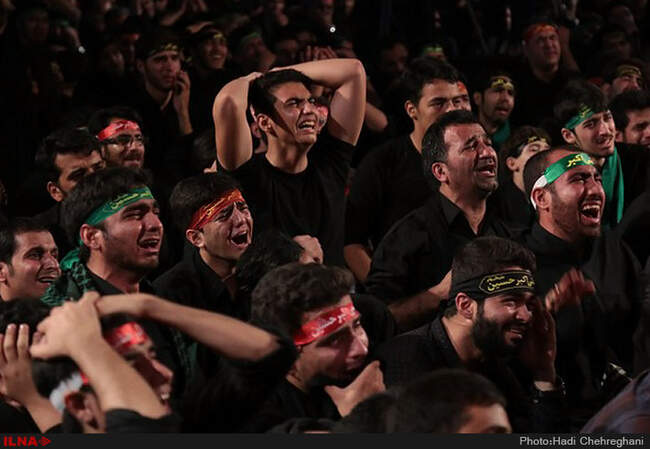 عزاداری ابااعبدالله الحسین(ع) درهیئت رزمندگان اسلام قم