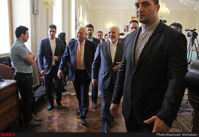 دیدار محمد جواد ظریف با وزیر خارجه اسپانیا