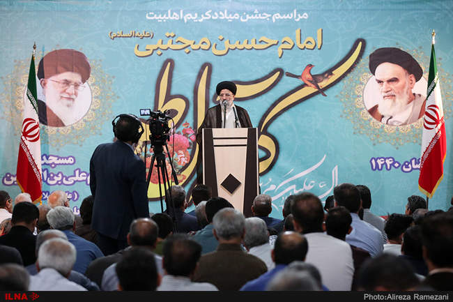 دیدار مردمی رئیس قوه قضاییه در مسجد علی بن الحسین (ع)