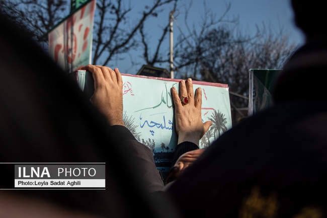 تشییع باشکوه پیکر‌های مطهر ۱۵۰ شهید گمنام در تهران/۳