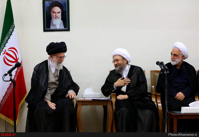 دیدار رئیس و مسئولان قوه قضائیه با حضرت آیت‌الله خامنه‌ای رهبر انقلاب اسلامی