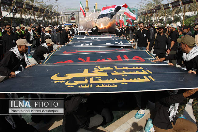  دسته جات عزاداری در اربعین حسینی در بین‌الحرمین 