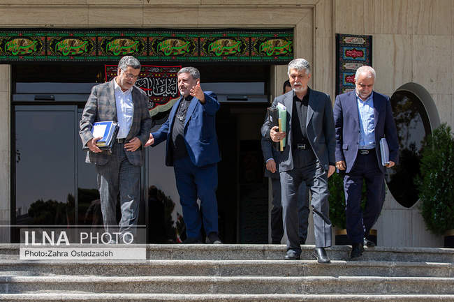 اعضای هیأت دولت در جمع خبرنگاران - ۲۹ مرداد ۱۴۰۴