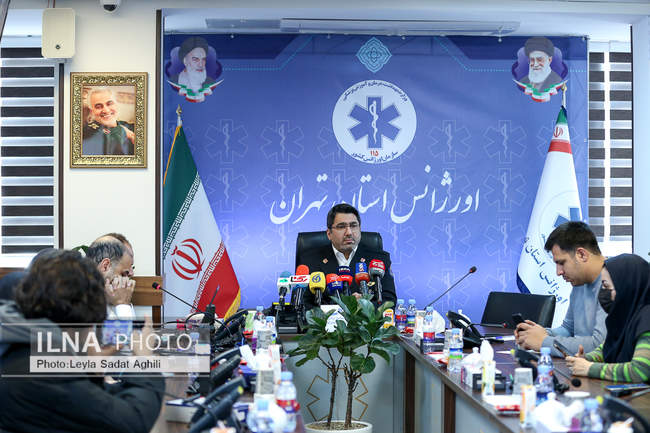نشست خبری رئیس سازمان اورژانس استان تهران