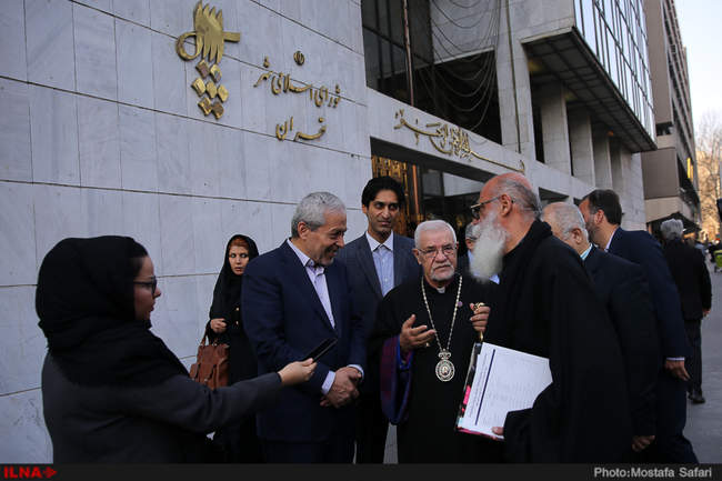 جلسه امروز شورای شهر با حضور اسقف اعظم ارامنه تهران