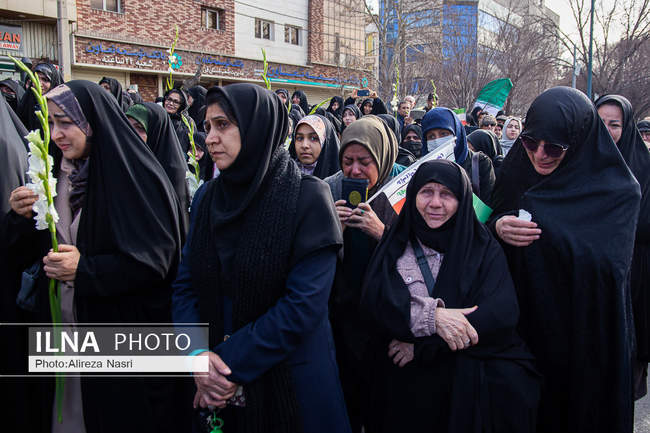 تشییع شهدای مدافع امنیت در قزوین