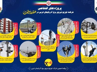 افتتاح و کلنگ زنی۹۶ پروژه برق رسانی در آذربایجان غربی