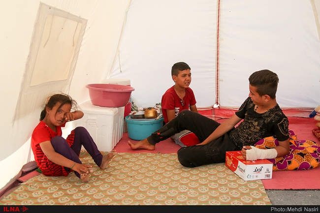 روزگار دشوار سیل‌زدگان روستای بُندهِ در اردوگاه 