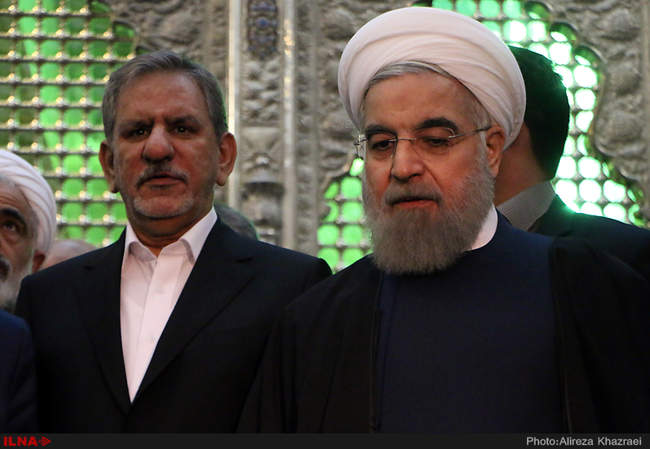 تجدید میثاق رئیس جمهور و اعضای هیئت دولت با آرمان های امام راحل