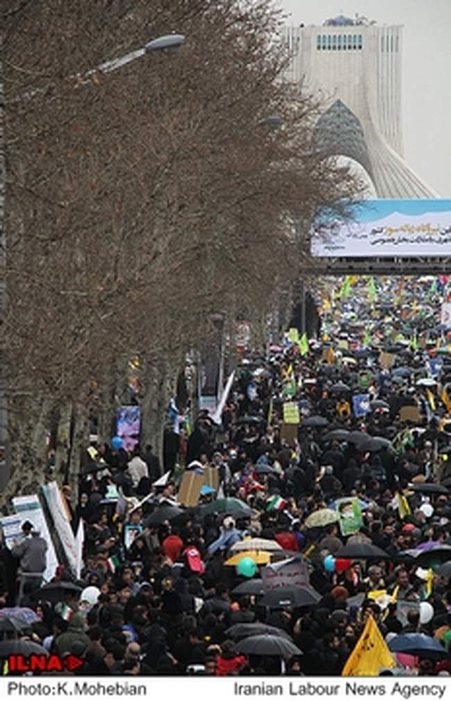 مراسم راهپیمایی یوم الله ۲۲ بهمن در تهران