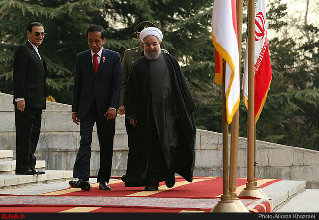 مراسم استقبال از رییس جمهوری اندونزی