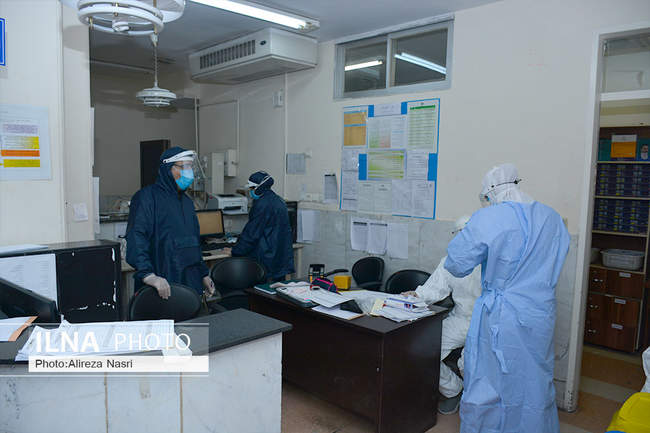 یک روز کرونایی با کادر درمان بیمارستان بوعلی قزوین