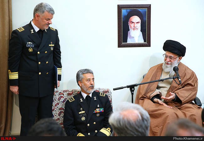 دیدار فرماندهان نیروی دریایی ارتش با مقام معظم رهبری