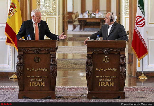 دیدار محمد جواد ظریف با وزیر خارجه اسپانیا