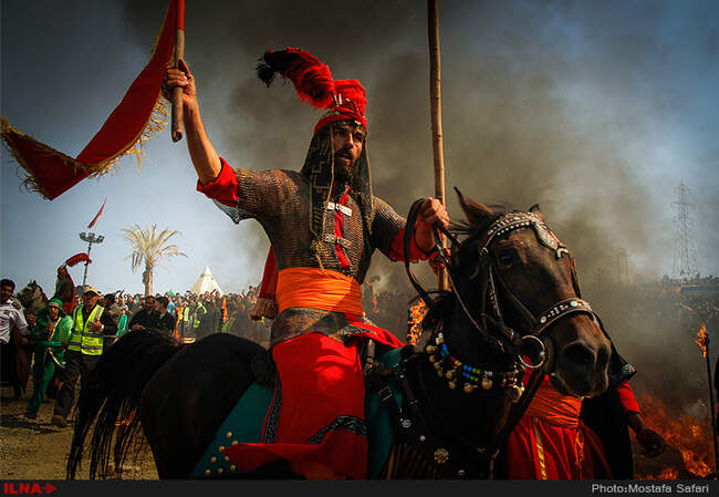 مراسم خیمه سوزان در طاقانک چهارمحال و بختیاری