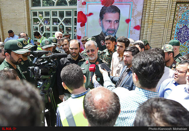 حضور مسئولان و فرماندهان نظامی در مراسم بزرگداشت شهید محسن حججی