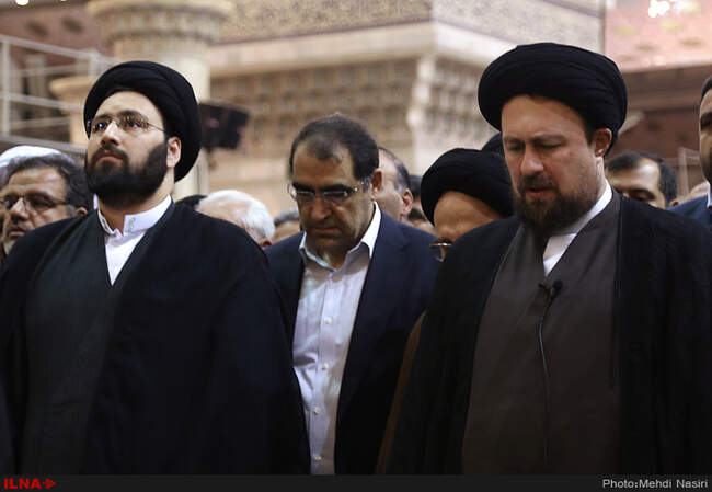 مراسم تشییع پیکر بانو مرضیه حدیدچی دباغ در حرم امام خمینی(ره) 