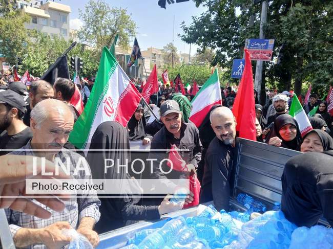 آیین وداع و تشییع پیکر قائد شهید