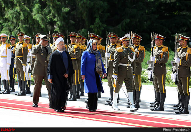استقبال رسمی روحانی از رییس جمهوری کرواسی 