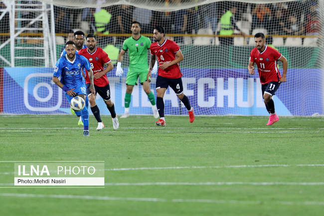 دیدار تیمهای فوتبال نساجی مازندران و الهلال عربستان