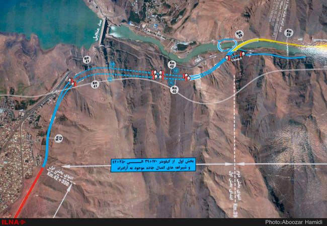  مراحل تکمیل آزادراه قزوین رشت محدوده منجیل رودبار