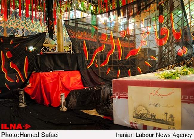 مراسم زیارت عاشورا ۹ دی در پادگان امام حسین شیراز