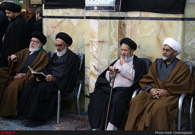 مراسم  هفتمین روز درگذشت مرحوم آیت الله العظمی سید عبدالکریم موسوی ا